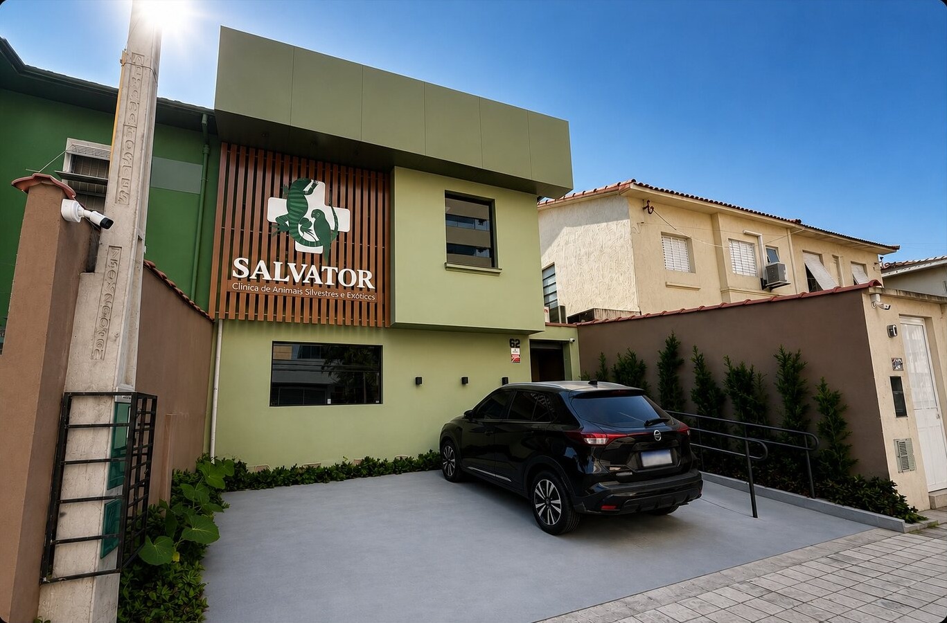 Fachada da Clínica Salvator em Santos